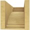 Ekena Millwork 10"W x 20"D x 10"H Wide Rivera Rough Cedar Woodgrain TimberThane Corbel, Primed Tan CORUR10X20X10RIVRCPR - alternate 6